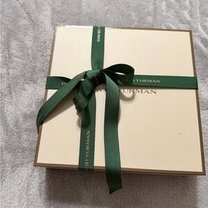 David Yurman Gift Box with Brown Suede Necklace Box